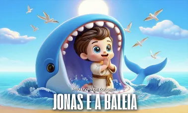 Livro de Colorir - Jonas e a Baleia