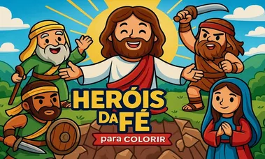 Livro de Colorir - Heróis da Fé